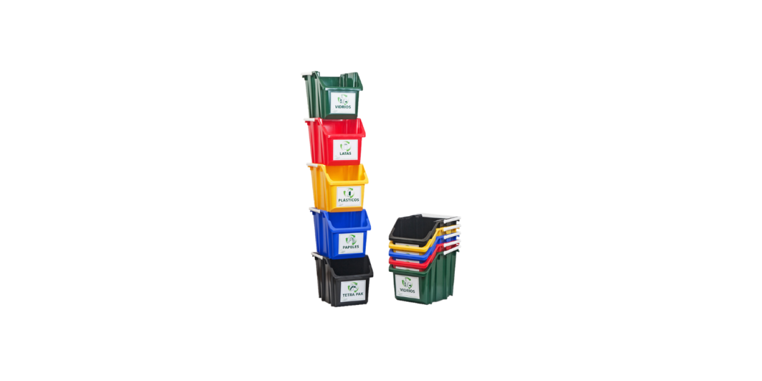 Kit de Minicontenedores para Reciclaje