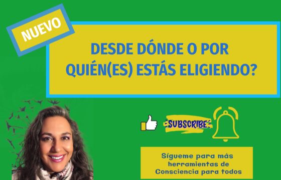 ¿Desde dónde o por quién(es) estás eligiendo?